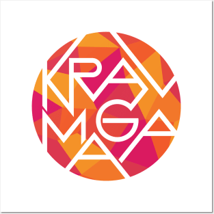 Krav Maga Sharp Colorful Letters Posters and Art